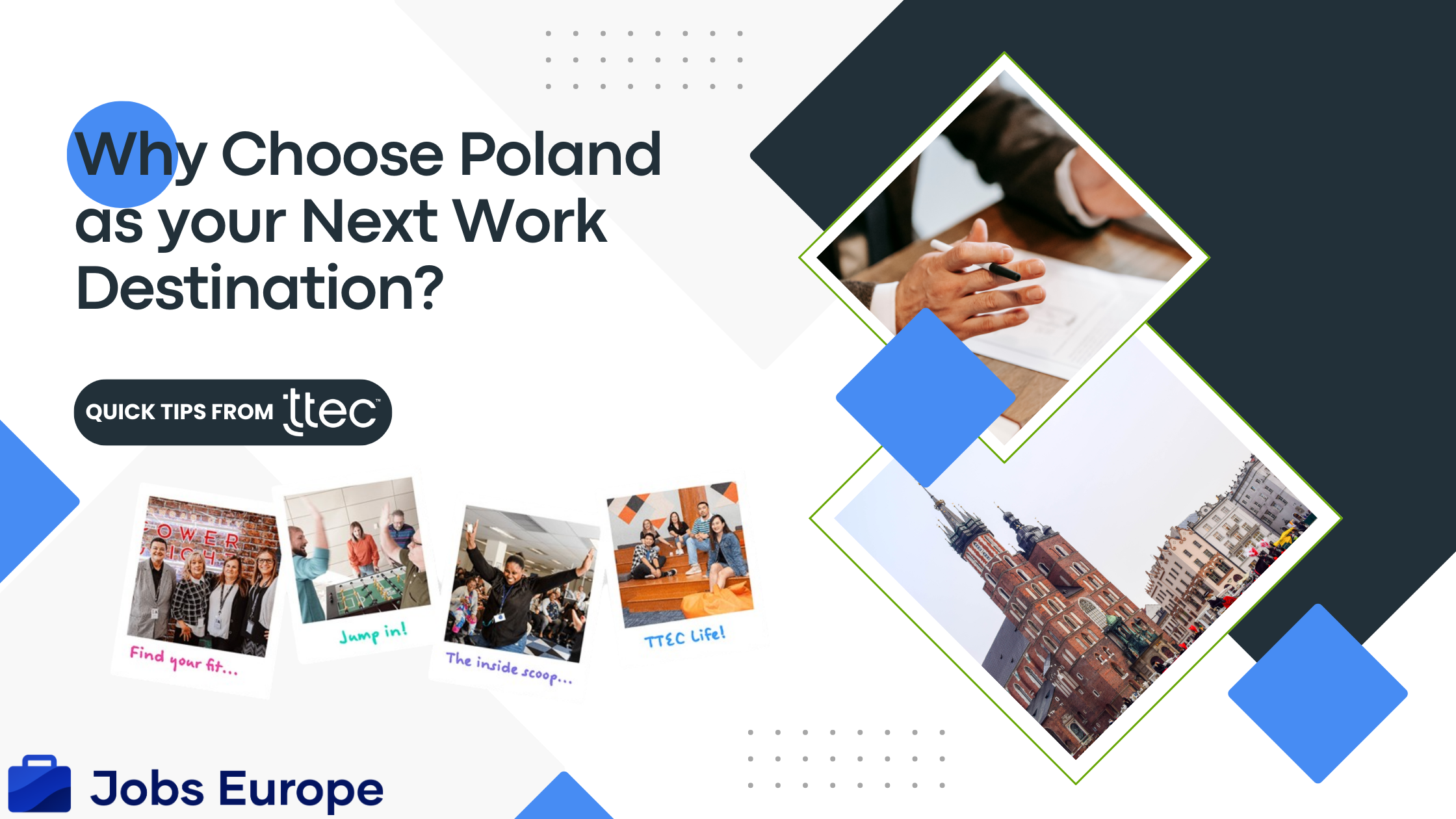 Destination Job Why Choose Poland as your Next Work Destination? - Jobs Europe | Jobs ...